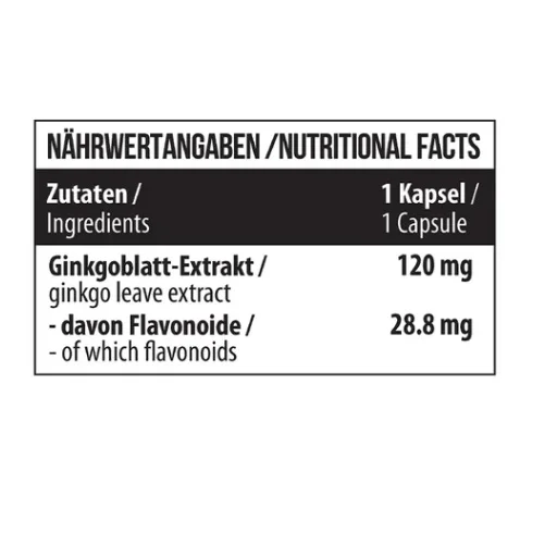 MST - Ginkgo Biloba 60 Kapseln