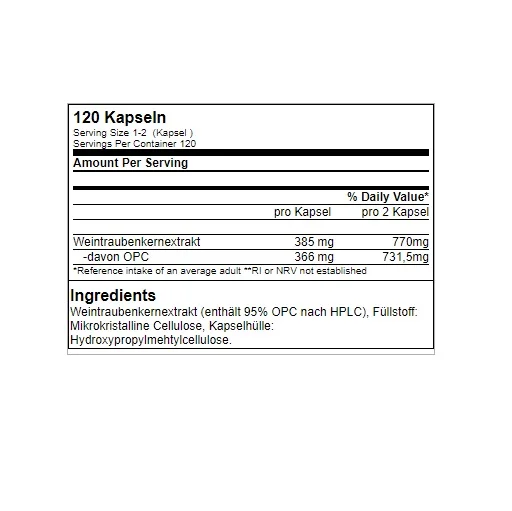 antioxidantien GN OPC 95 Anti-Ox 120 Kaps.