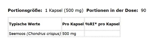 KIKI Health Sea Moss Organic 90 Kapseln