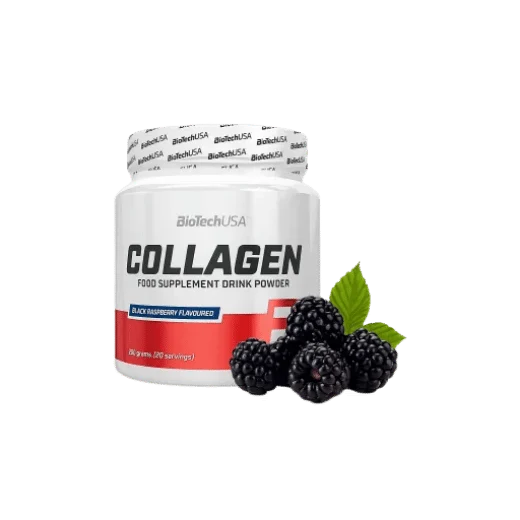 BioTech Collagen 300g pulver Geschmack von schwarzen Himbeeren