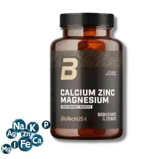 BioTech Calcium Zinc Magnesium from organic sources 90 Tabletten