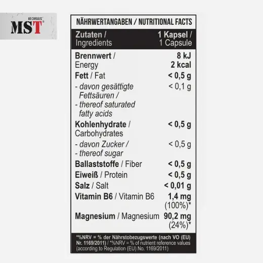 mst magnesium bisglycinate 90 kapseln